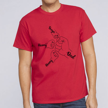personalized-first-bump-dad-custom-short-sleeve-fathers-day-t-shirts