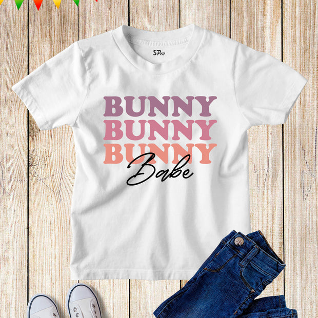 Bunny Babe Kids T Shirt