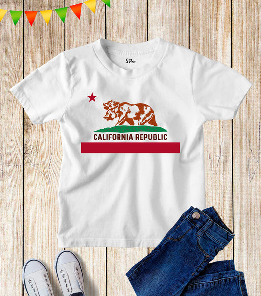 Kids California Flag T Shirt