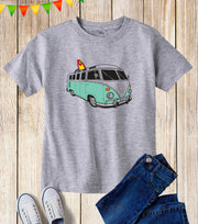 Kids Camping Van Family Camp Day Out T Shirt