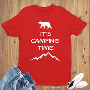 Camping Time Travel Bear T Shirt