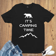 Camping Time Travel Bear T Shirt