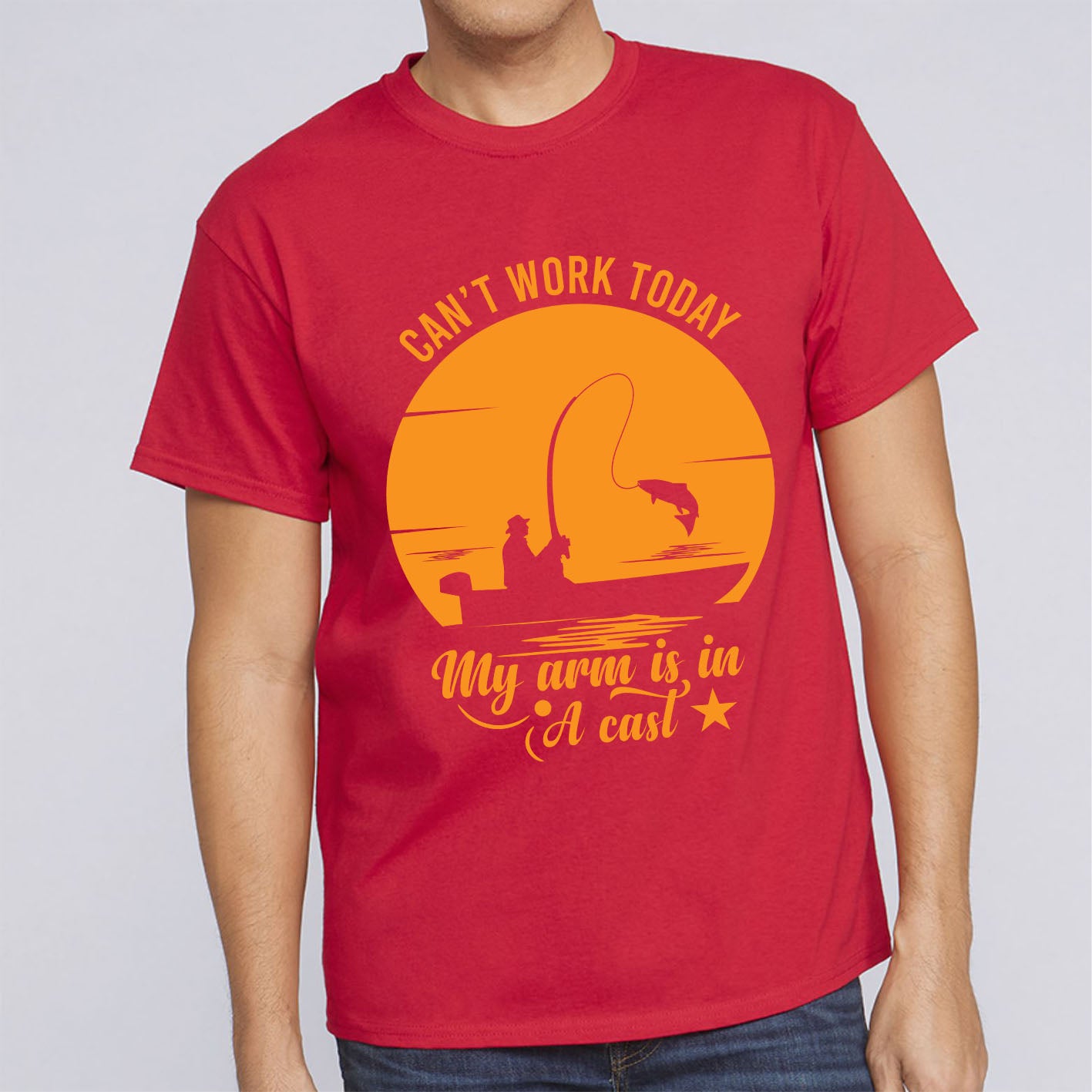 can't-work-today-my-arm-is-in-a-cast-custom-fathers-day-gift-t-shirt