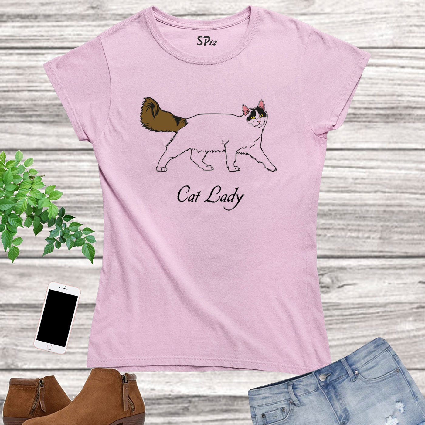 Cat Lady Women Graphic T Shirt