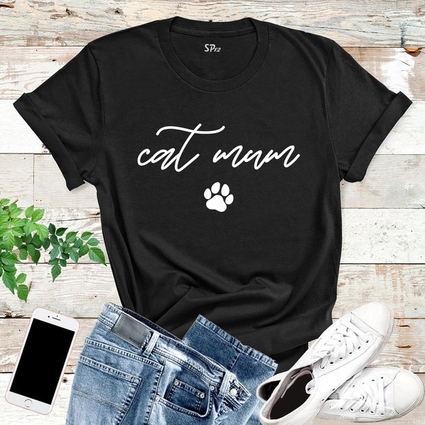 Cat Lover Mum T Shirt