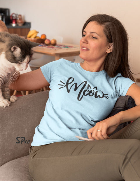 Cat Meowing T Shirt