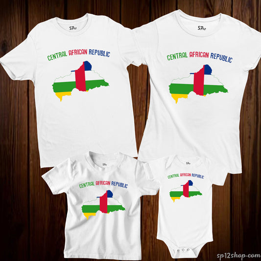 Central African Republic Flag T Shirt Olympics FIFA World Cup Country Flag Tee Shirt