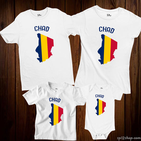Chad Flag T Shirt Olympics FIFA World Cup Country Flag Tee Shirt