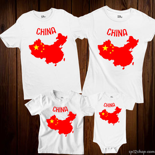 China Flag T Shirt Olympics FIFA World Cup Country Flag Tee Shirt