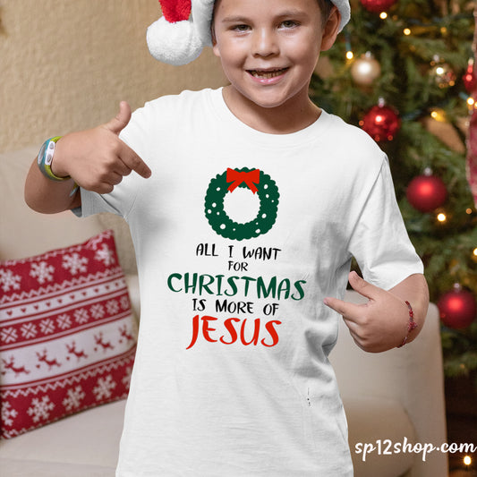 Christmas Is More Of Jesus Friend Gift Kids T Shirt Tee