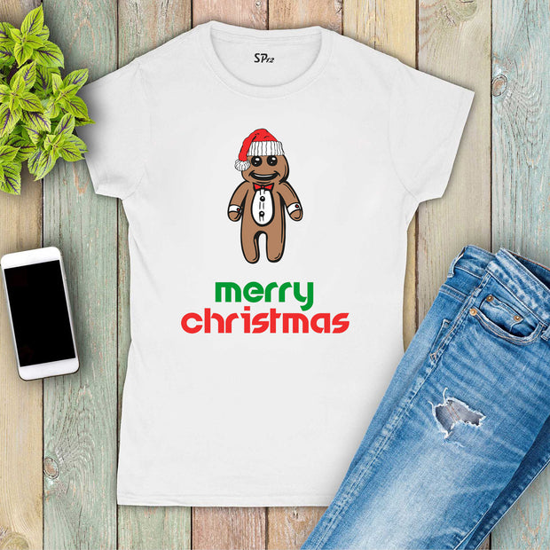 Christmas T Shirt Women Seasons Greetings Slogan Merry Christmas tee