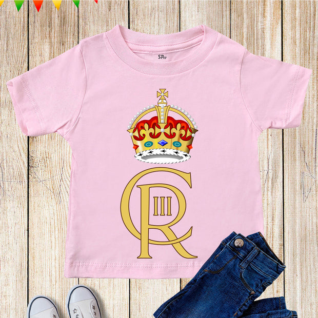 Personalised King Charles III Coronation Crown T Shirt