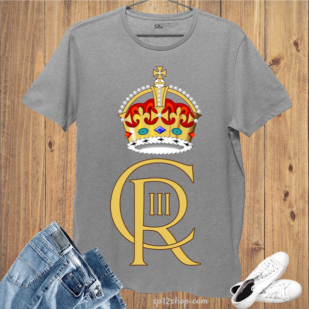Personalised King Charles III Coronation Crown T Shirt