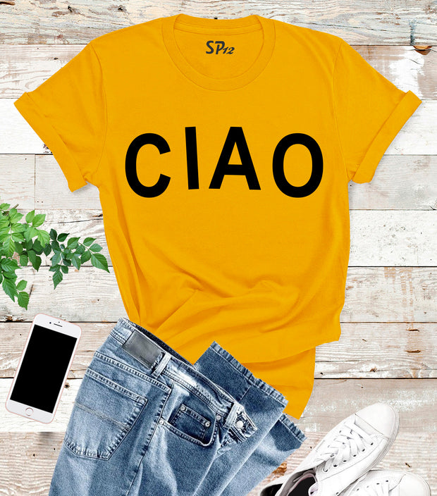 Ciao Hello Italy T Shirt