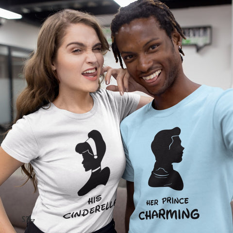 Cinderella & Prince Charming Matching T Shirt