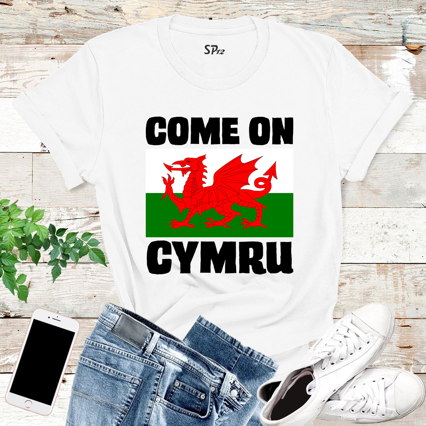 Come On Cymru T Shirt Wales Tees