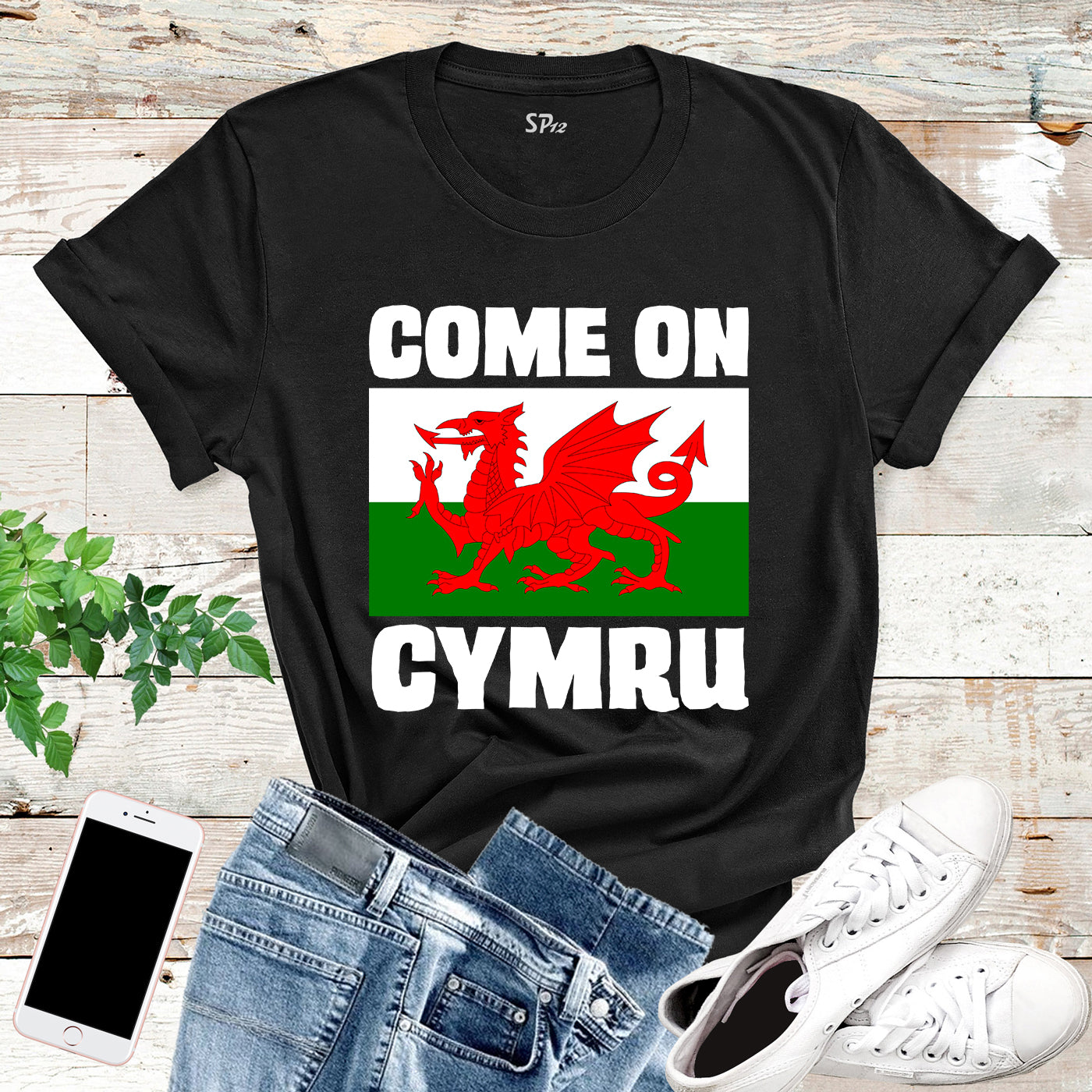 Come On Cymru T Shirt Wales Tees