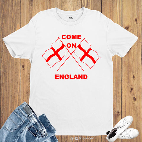 Come One England Sports Patriotic T Shirt