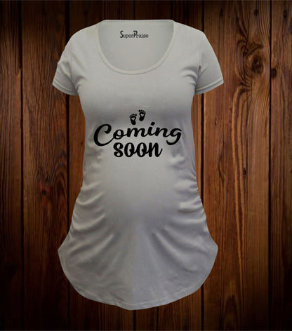 Coming Soon Maternity T Shirt