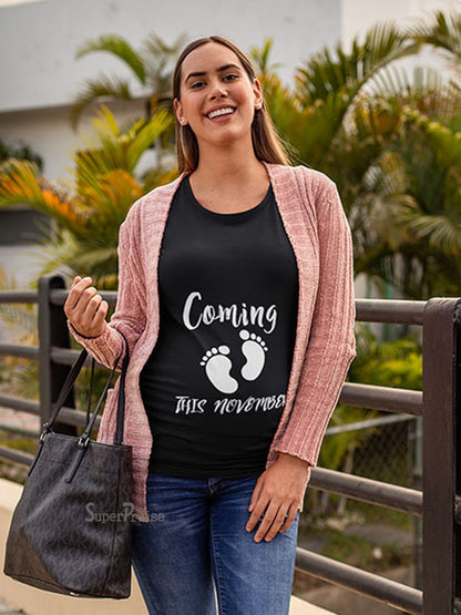 Coming This November Pregnancy T Shirts