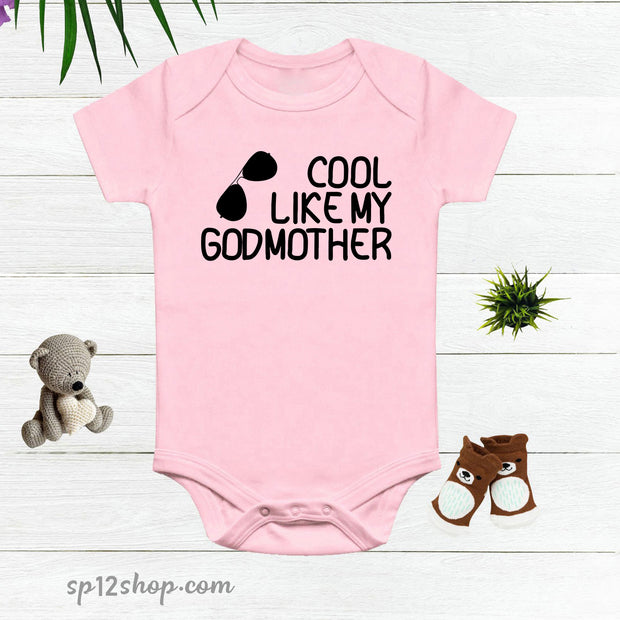 Cool Like My Godmother Baptism Baby Bodysuit