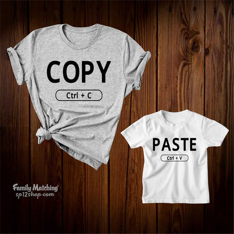 Copy And Paste Matching T Shirts