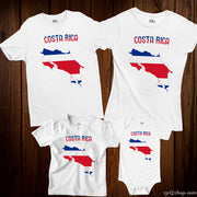 Costa Rica Flag T Shirt Olympics FIFA World Cup Country Flag Tee Shirt