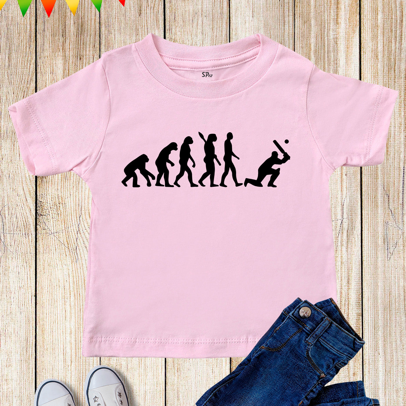 Cricket Evolution Kids T Shirt