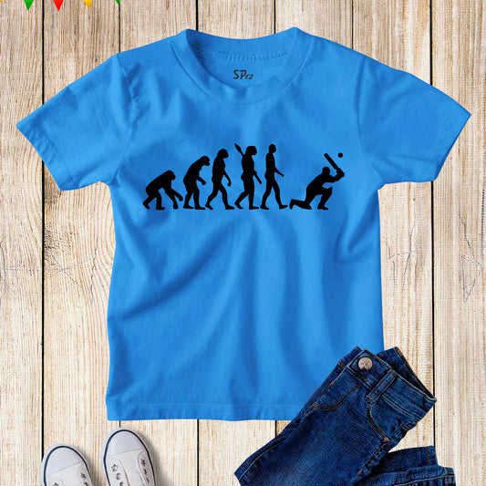 Cricket Evolution Kids T Shirt