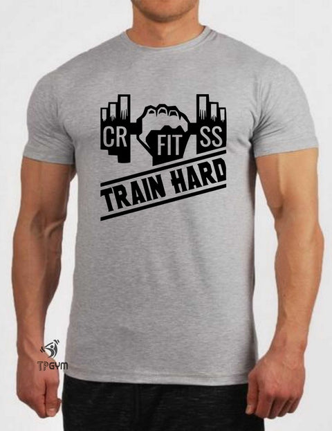 Cross Fit Train Hard T Shirt