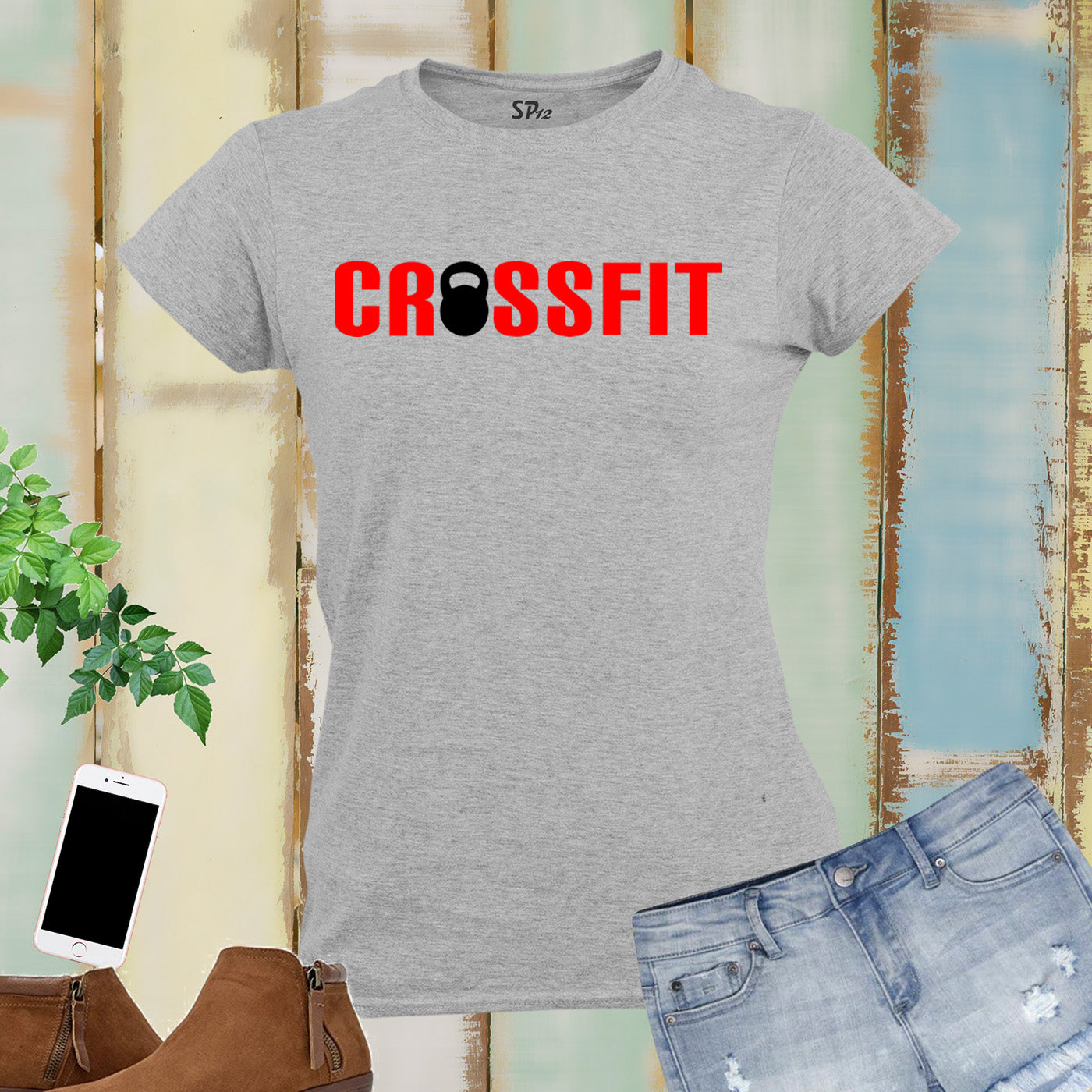 Crossfit Kettle Lift  Fitness Women T Shirt