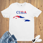Cuba Flag T Shirt Olympics FIFA World Cup Country Flag Tee Shirt