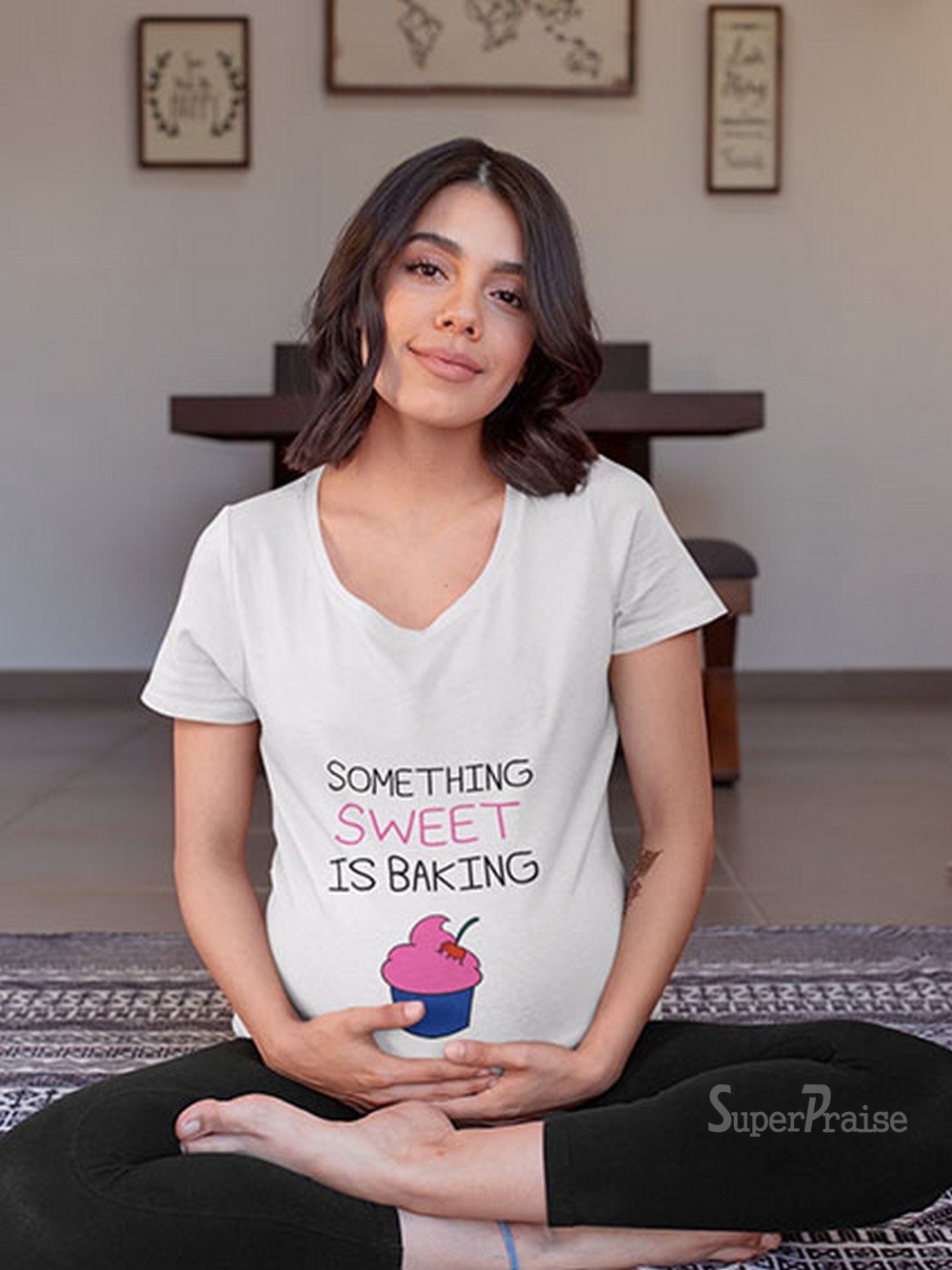 Cupcake Maternity Pregnancy T Shirt