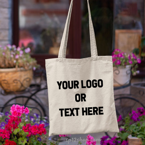 Custom Your Logo Or text Tote Bag