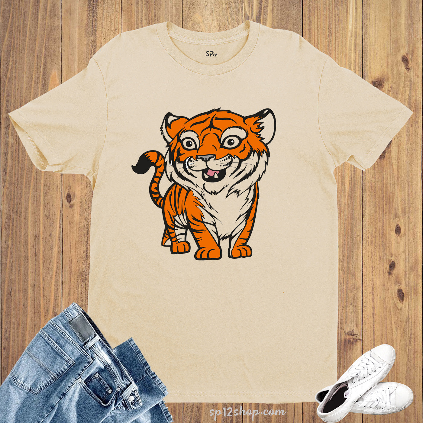 Cute Tiger Funny Graphic Animal T Shirt
