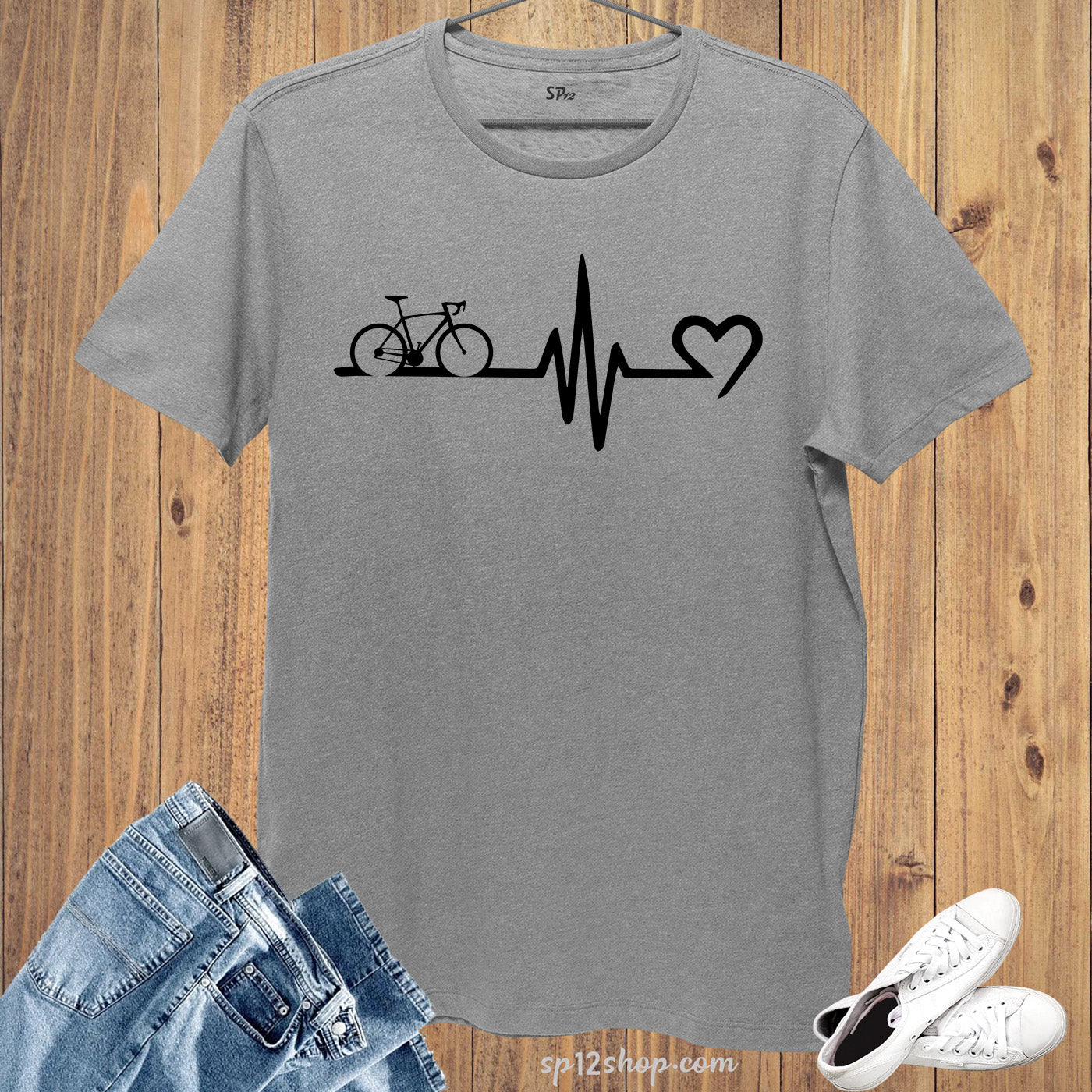 Cycling Cardio T Shirt Bicycle Crossfit Gift Tees