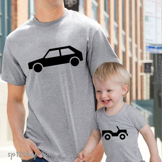 dad-car-and-toy-car-family-matching-t-shirt