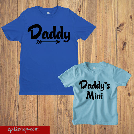 Daddy And Daddy's Mini Matching Fathers Day T Shirt