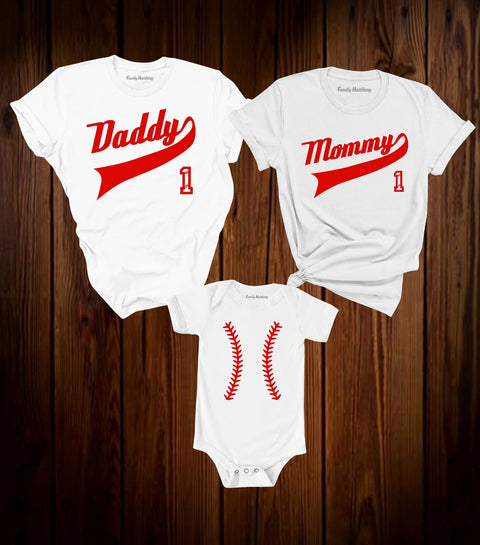 Daddy Mommy And Baby Family Matching T Shirt