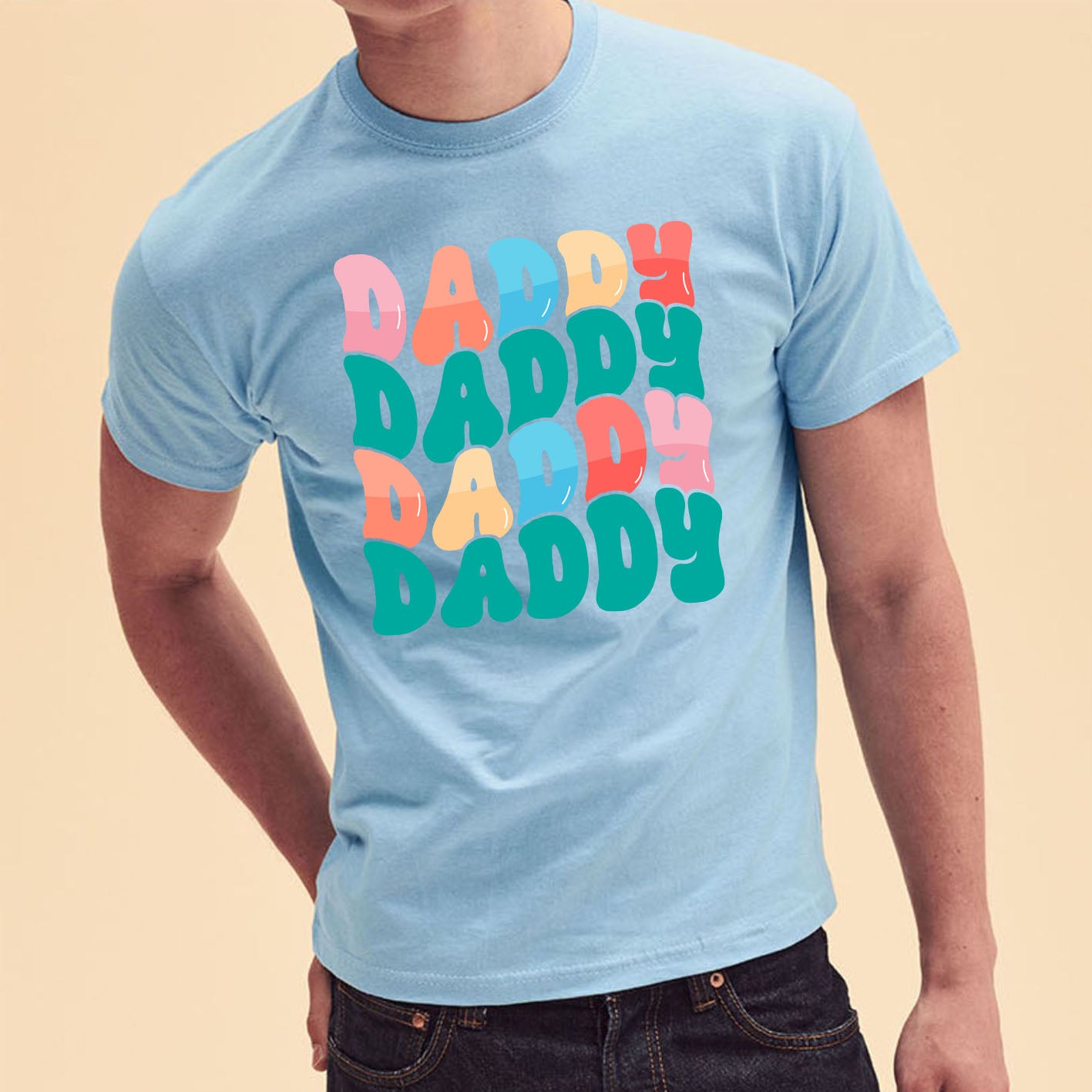 Best Cool Retro Birthday Custom Short Sleeve Fathers Day T-Shirts