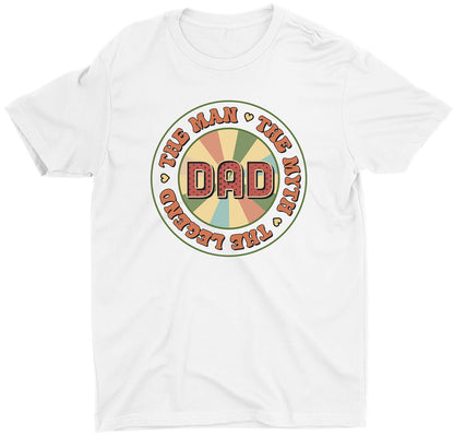 The Man The Myth The Legend Custom Short Sleeve Father Day T-Shirt
