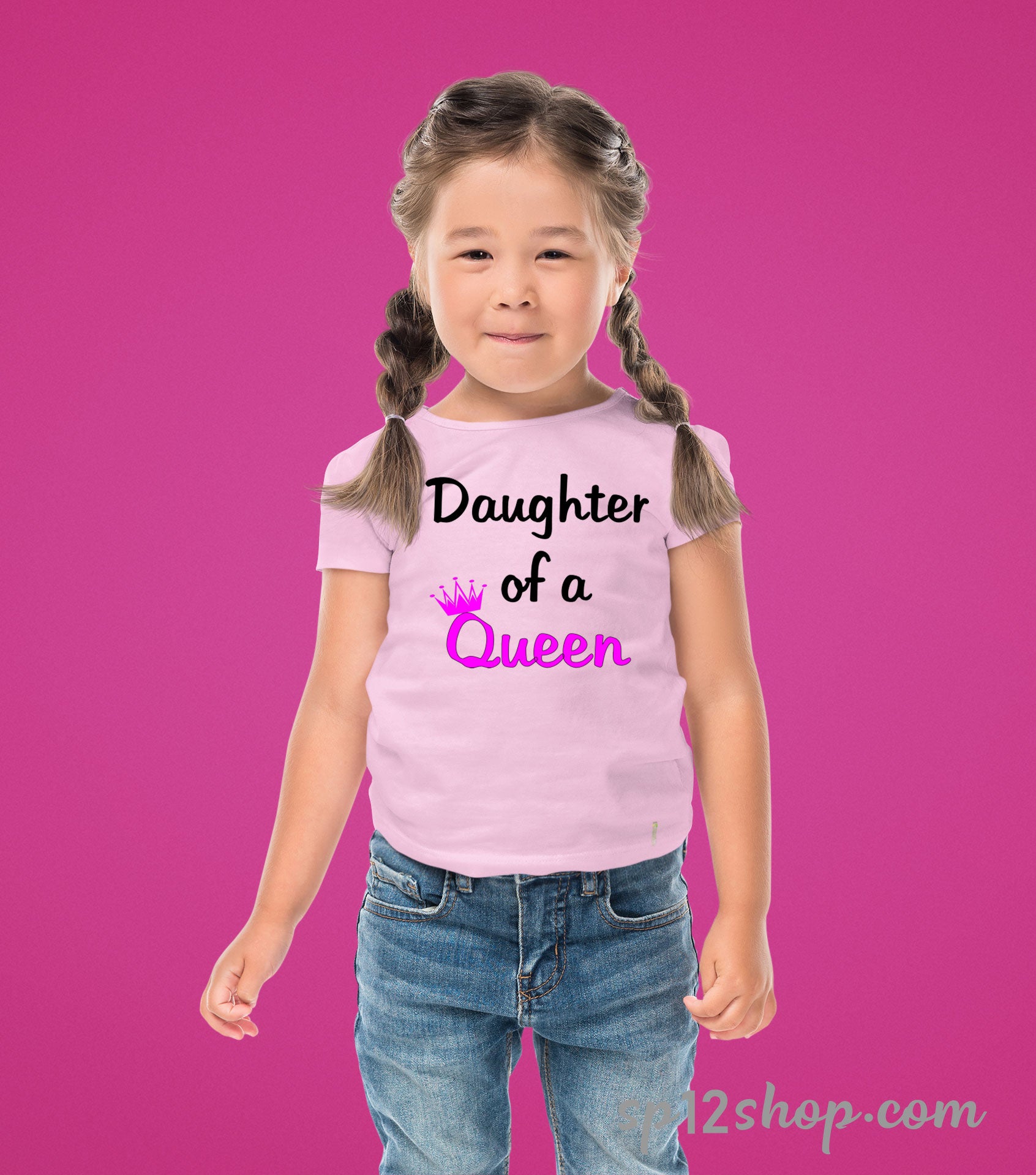 daughter-of-a-queen-kids-t-shirt