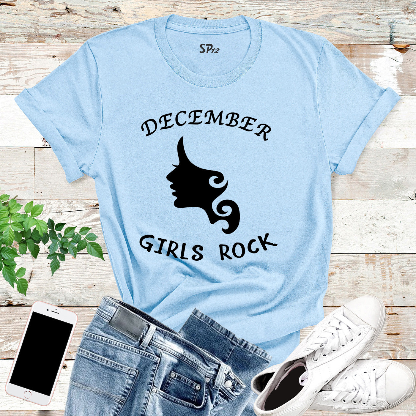 Girls Rock December Birthday T Shirt