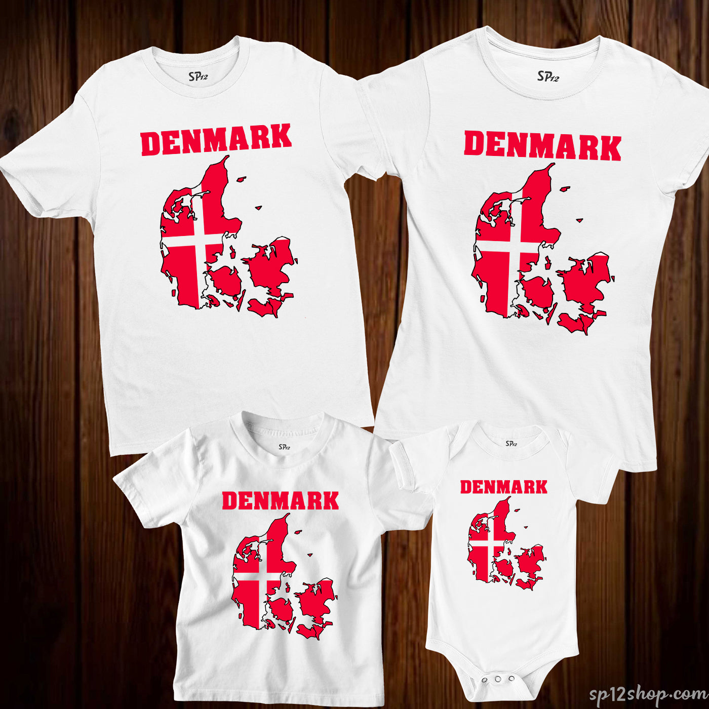 Denmark Flag T Shirt Olympics FIFA World Cup Country Flag Tee Shirt