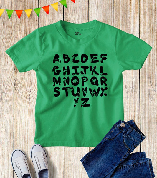 Dinosaur Alphabet Kids T Shirt