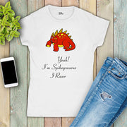 Dinosaur Funny Slogan Spikeysaurus Women T Shirt