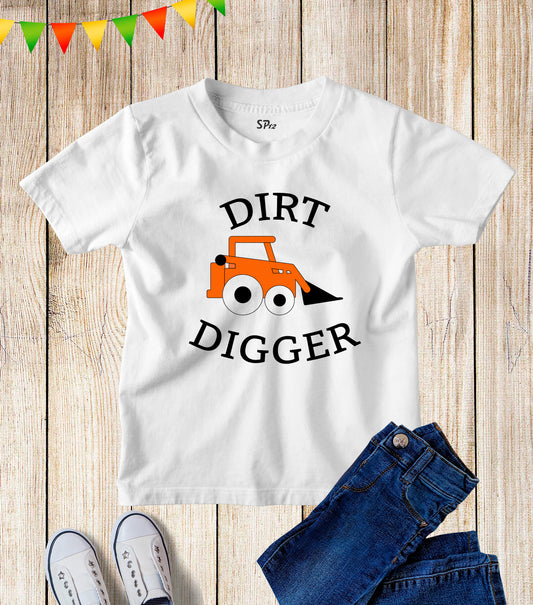Dirt Digger Funny Kids T Shirt