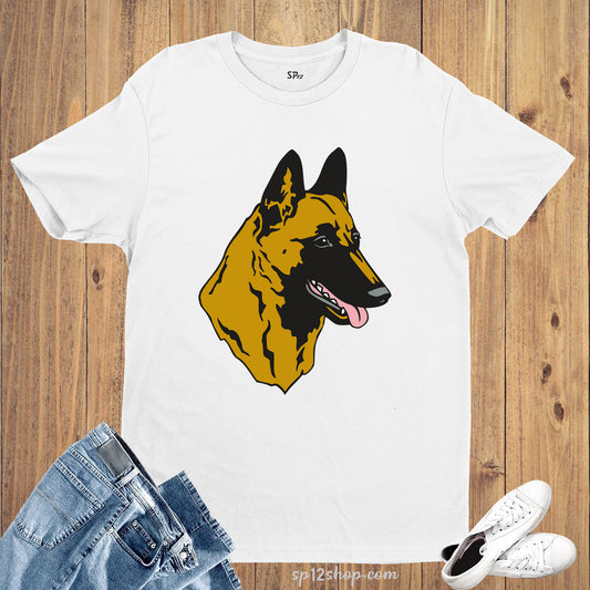 Dog's Head Face Graphic Animal T Shirt
