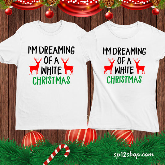 Dreaming a White Christmas Family T-Shirt Tee