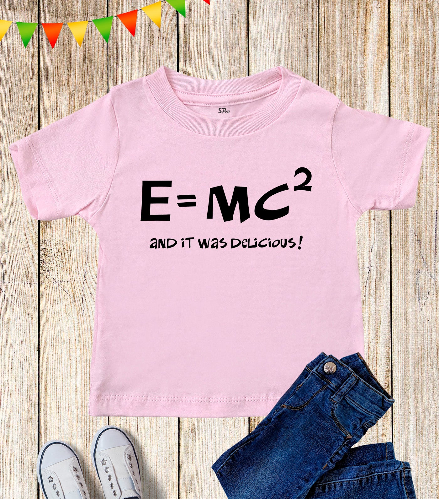 Kids E=MC2 Delicious Equation Einstein T Shirt